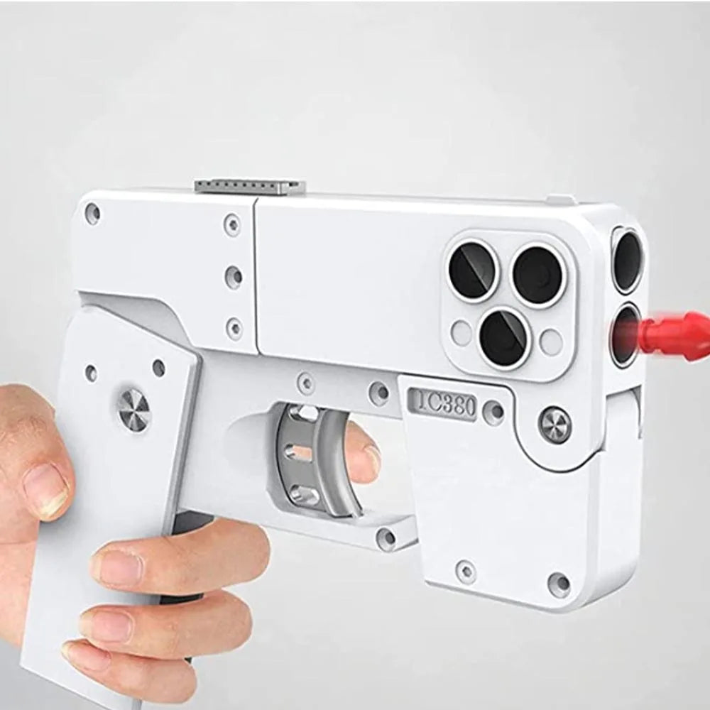 Medzone™iPhone Shape Toy Gun for Kids | Fun Light & Sound Kids Toy Gadget