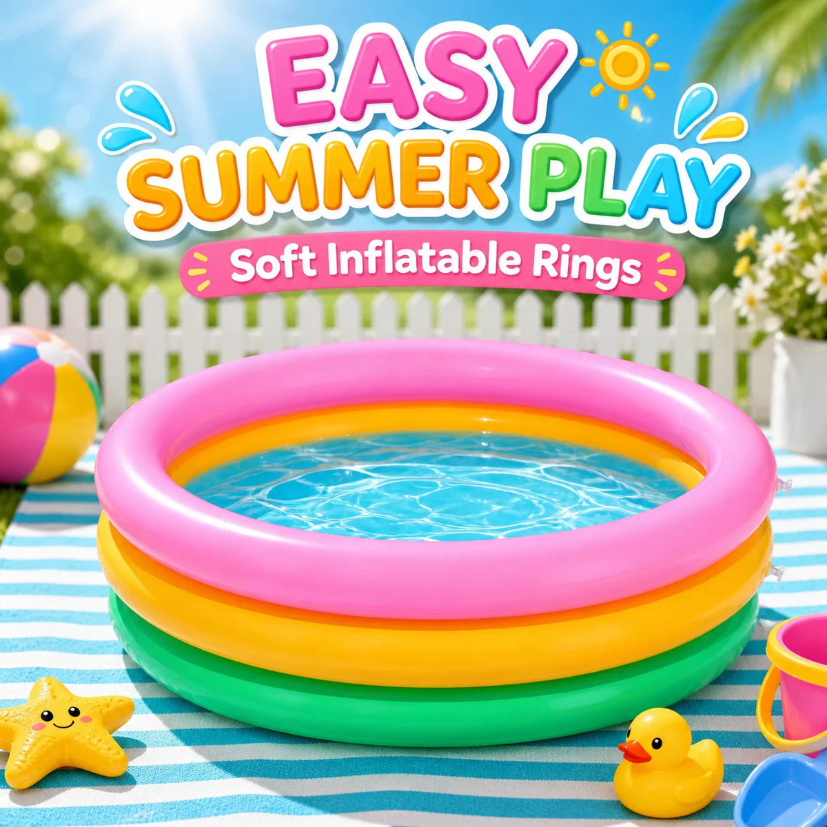 Medzone™Portable Swimming Pools for Kids | Safe & Fun