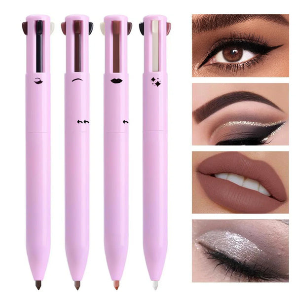 Medzone™4-in-1 Magic Makeup Pen , Lipstick, Eyeliner, Blush & Tint