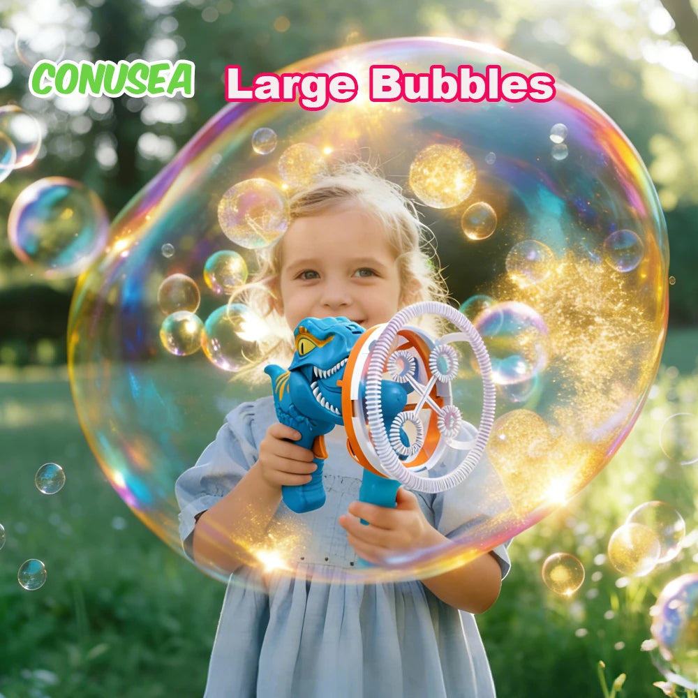 Medzone™Dinosaur Big Bubble Making Gun | Kids Bubble Toy